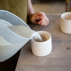 Carla Murdoch at work in her studio 2019